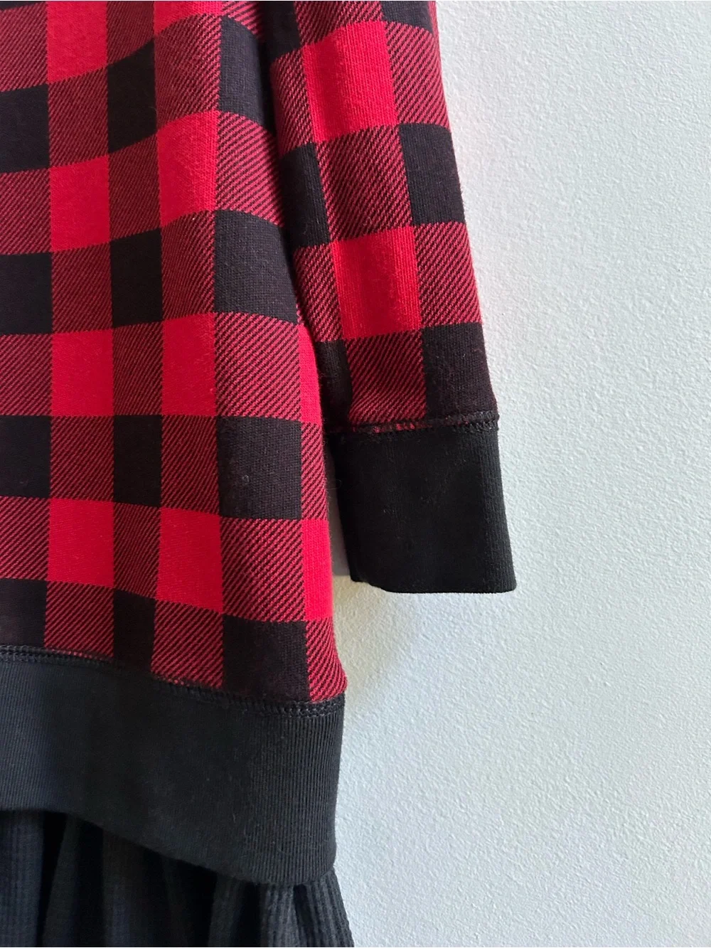 Polo Ralph Lauren Girls’ Size 8-10 Red and Black Buffalo Check Cotton Dress